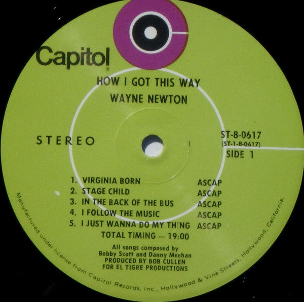 Wayne Newton : How I Got This Way (LP)