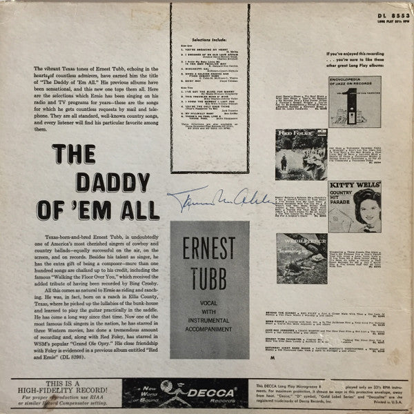 Ernest Tubb : The Daddy Of 'Em All (LP)