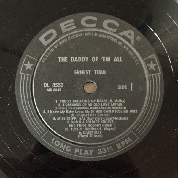 Ernest Tubb : The Daddy Of 'Em All (LP)
