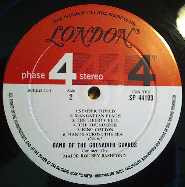 The Band Of The Grenadier Guards : Sousa Marches (LP, Album)