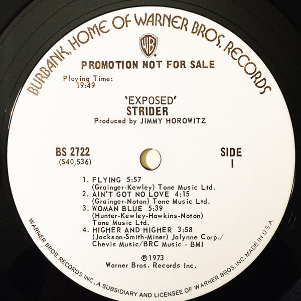 Strider (9) : Exposed (LP, Album, Promo)