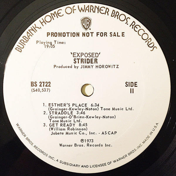 Strider (9) : Exposed (LP, Album, Promo)