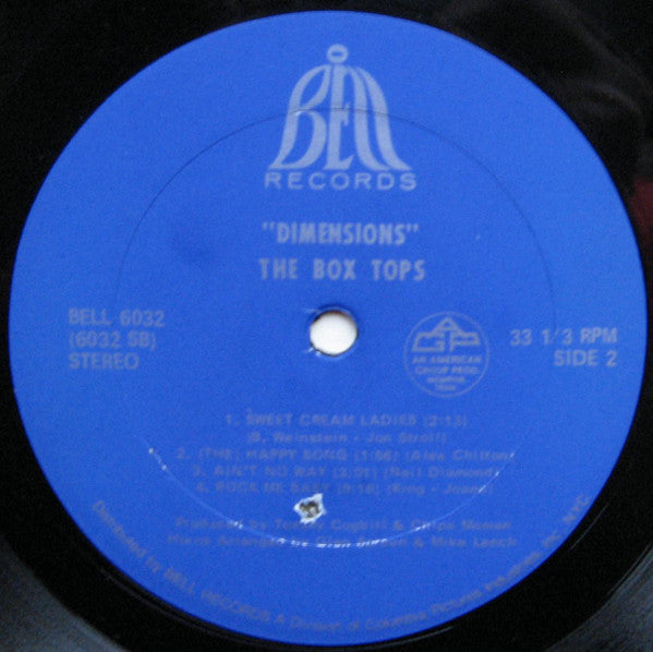 Box Tops : Dimensions (LP, Album)