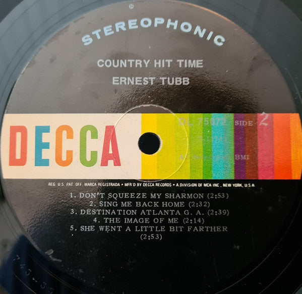 Ernest Tubb : Country Hit Time (LP)