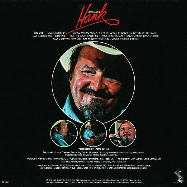 Hank Thompson : Brand New Hank (LP, Album)