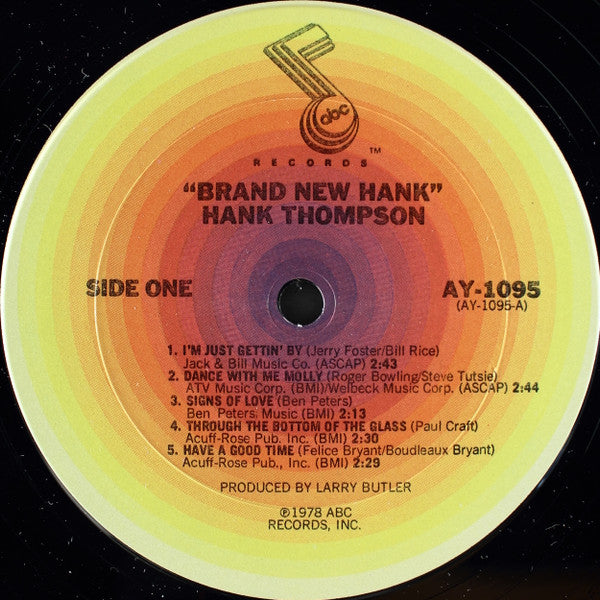 Hank Thompson : Brand New Hank (LP, Album)