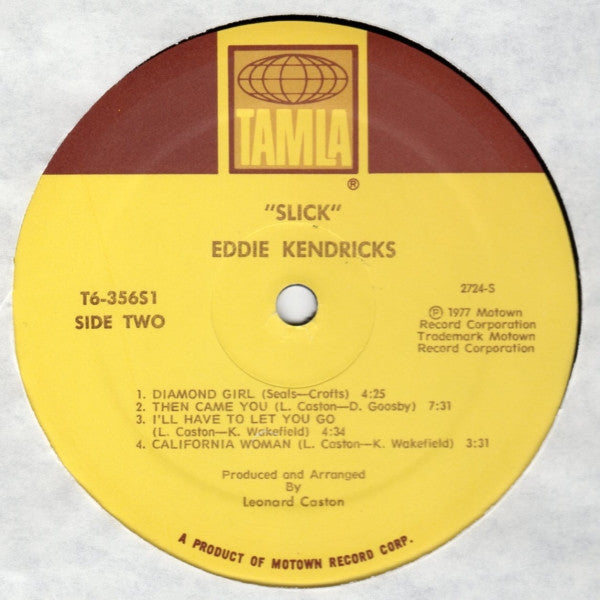 Eddie Kendricks : Slick (LP, Album)