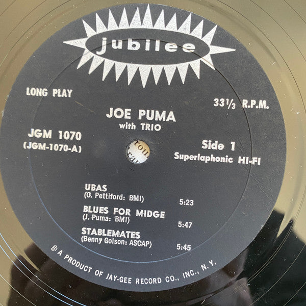 Joe Puma : Jazz (LP, Album, Mono)