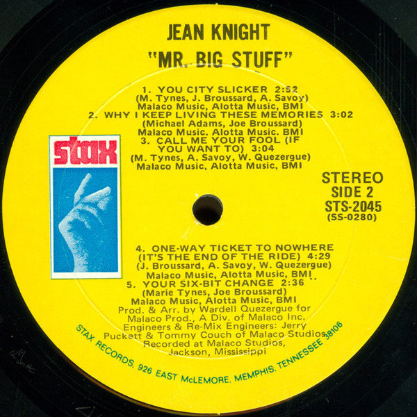Jean Knight : Mr. Big Stuff (LP, Album, Mon)
