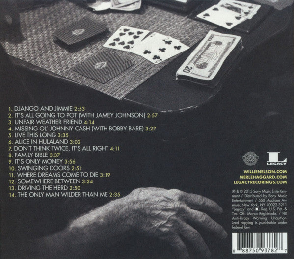 Willie Nelson & Merle Haggard : Django And Jimmie (HDCD, Album)