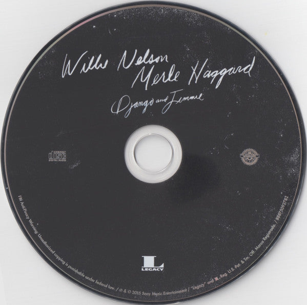 Willie Nelson & Merle Haggard : Django And Jimmie (HDCD, Album)