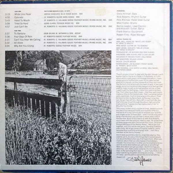 The Flying Burrito Bros : The Flying Burrito Bros. (LP, Album, Promo)