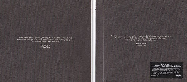 Gwenno : Y Dydd Olaf (CD, Album, RE)