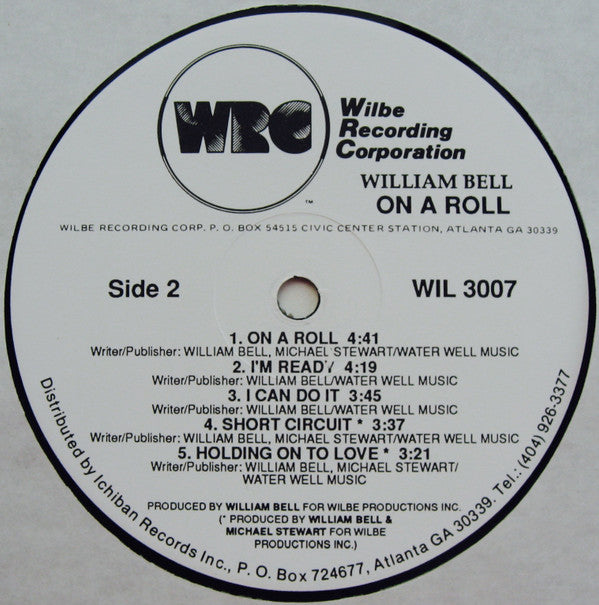 William Bell : On A Roll (LP, Album)