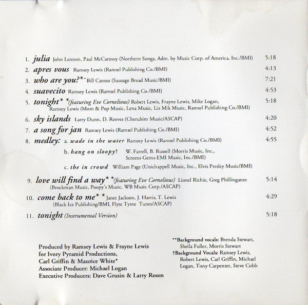 Ramsey Lewis : Sky Islands (CD, Album)