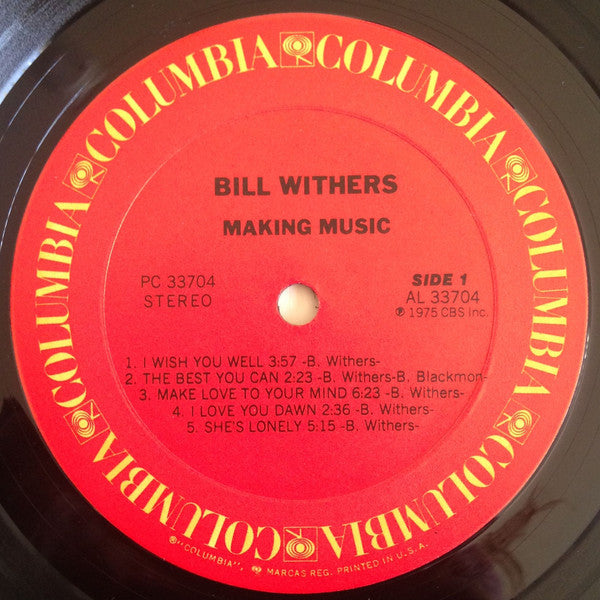 Bill Withers : Making Music (LP, Album, Ter)
