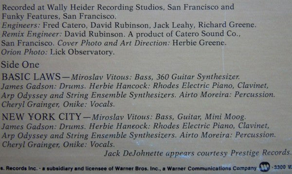 Miroslav Vitous : Magical Shepherd (LP, Album)