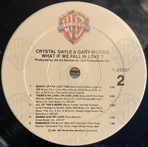 Crystal Gayle & Gary Morris : What If We Fall In Love? (LP, Album)