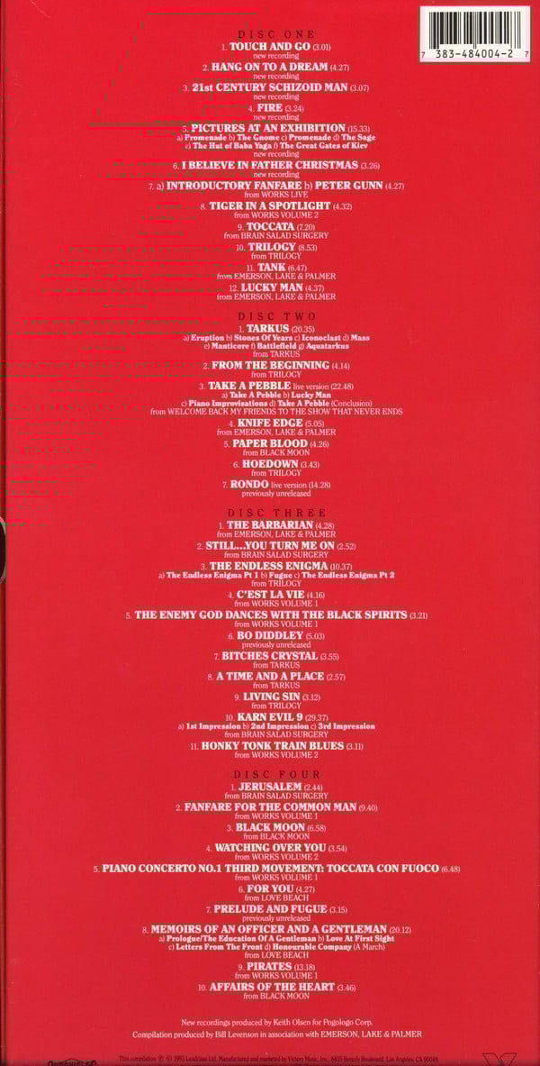 Emerson, Lake & Palmer : The Return Of The Manticore (4xCD, Comp + Box)