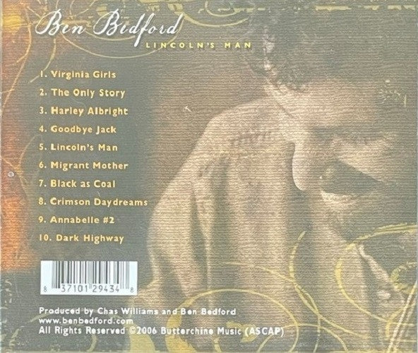 Ben Bedford : Lincoln's Man (CD, Album)