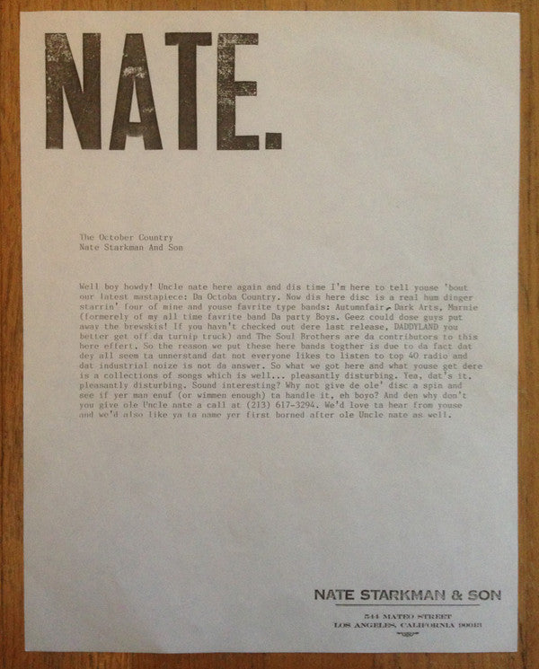 Various : The October Country (LP, Comp, Promo)