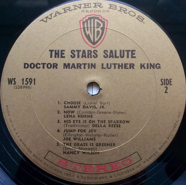 Various : The Stars Salute Dr. Martin Luther King (LP, Comp, Ter)