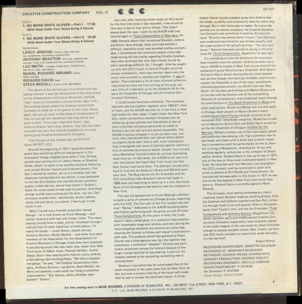 Creative Construction Company : Creative Construction Company Vol.II (LP, Album, Promo)