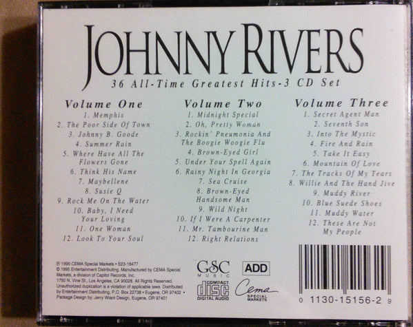 Johnny Rivers : 36 All-Time Greatest Hits (3xCD, Comp)
