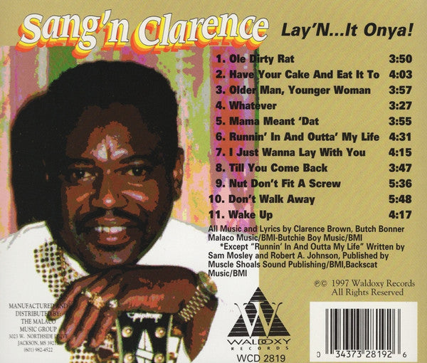 Sang'n Clarence : Lay'n...It Onya! (CD)