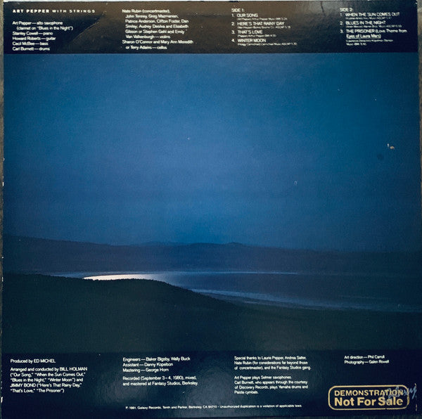 Art Pepper : Winter Moon (LP, Album)