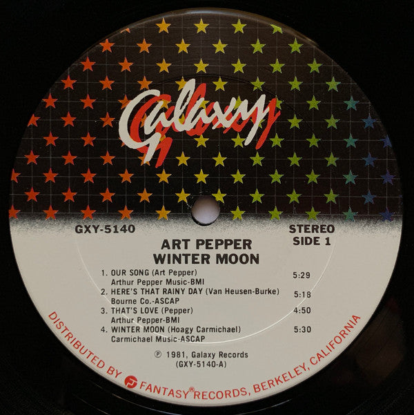 Art Pepper : Winter Moon (LP, Album)