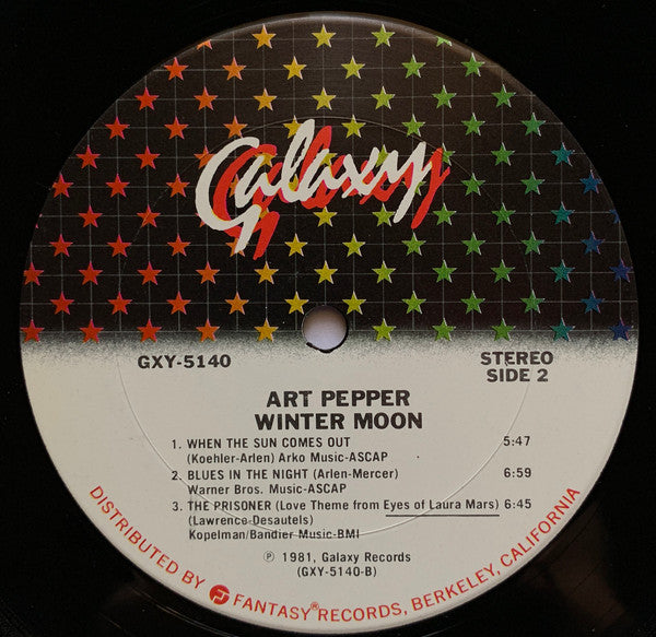 Art Pepper : Winter Moon (LP, Album)