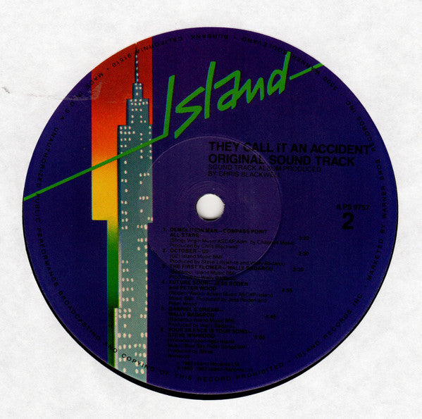 Various : They Call It An Accident (Original Sound Track From) (LP, Album, Jac)