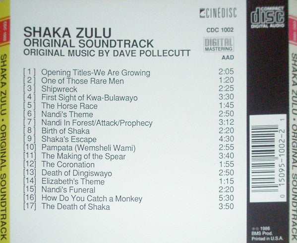 Dave Pollecutt : Shaka Zulu (Original Soundtrack) (CD, Album)