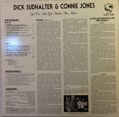 Dick Sudhalter* & Connie Jones : Get Out And Get Under The Moon (LP, Album)