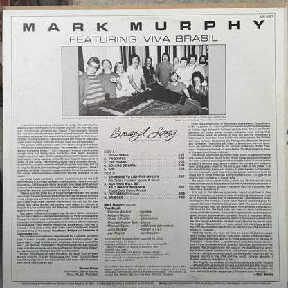 Mark Murphy Featuring Viva Brasil : Brazil Song - Cancoes Do Brasil (LP, Promo)