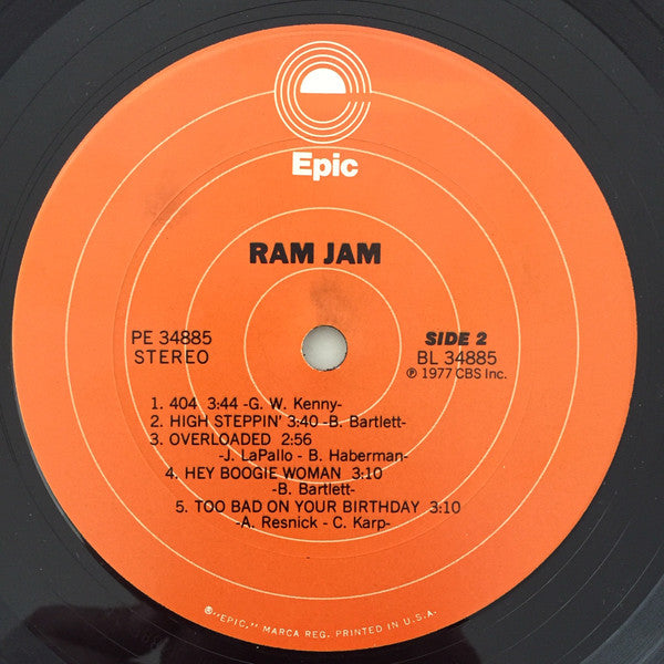 Ram Jam : Ram Jam (LP, Album)