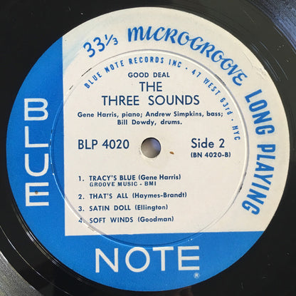 The Three Sounds : Good Deal (LP, Album, Mono)