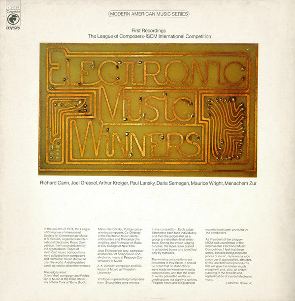 Various : Electronic Music Winners (LP, Album, Comp)