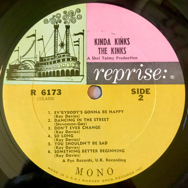 The Kinks : Kinda Kinks (LP, Album, Mono, San)