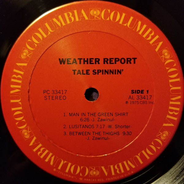 Weather Report : Tale Spinnin' (LP, Album, Ter)