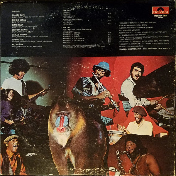 Mandrill : Mandrill (LP, Album, Mon)