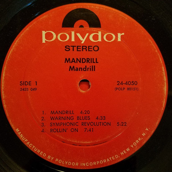 Mandrill : Mandrill (LP, Album, Mon)