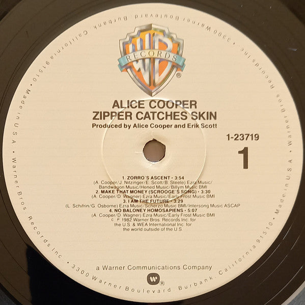 Alice Cooper (2) : Zipper Catches Skin (LP, Album, All)