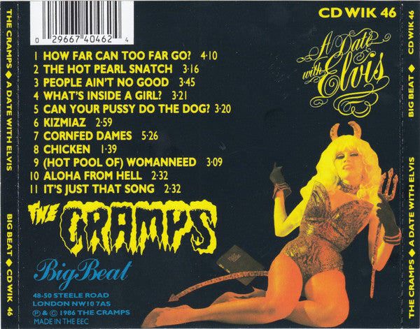 The Cramps : A Date With Elvis (CD, Album, RP)