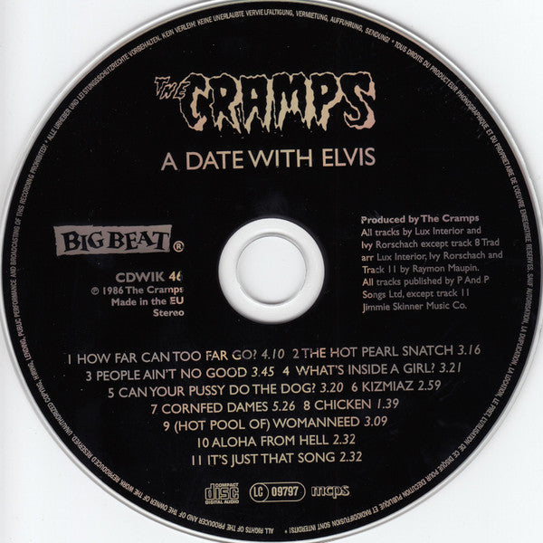 The Cramps : A Date With Elvis (CD, Album, RP)