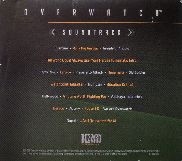 Neal Acree : Overwatch Collector's Edition Soundtrack (CD, Album, S/Edition)