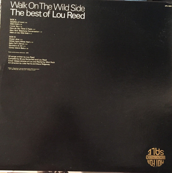 Lou Reed : Walk On The Wild Side (The Best Of Lou Reed) (LP, Comp, Ind)