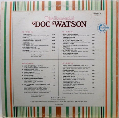 Doc Watson : The Essential Doc Watson (2xLP, Comp)