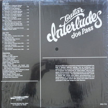 Joe Pass : Guitar Interludes (LP, Album, RE)